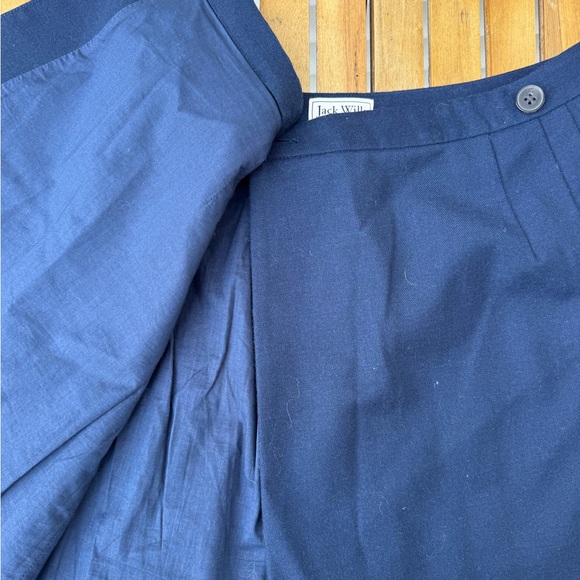 Jack Wills Navy Pleated Women's Skirt Size 4 - Picture 5 of 8